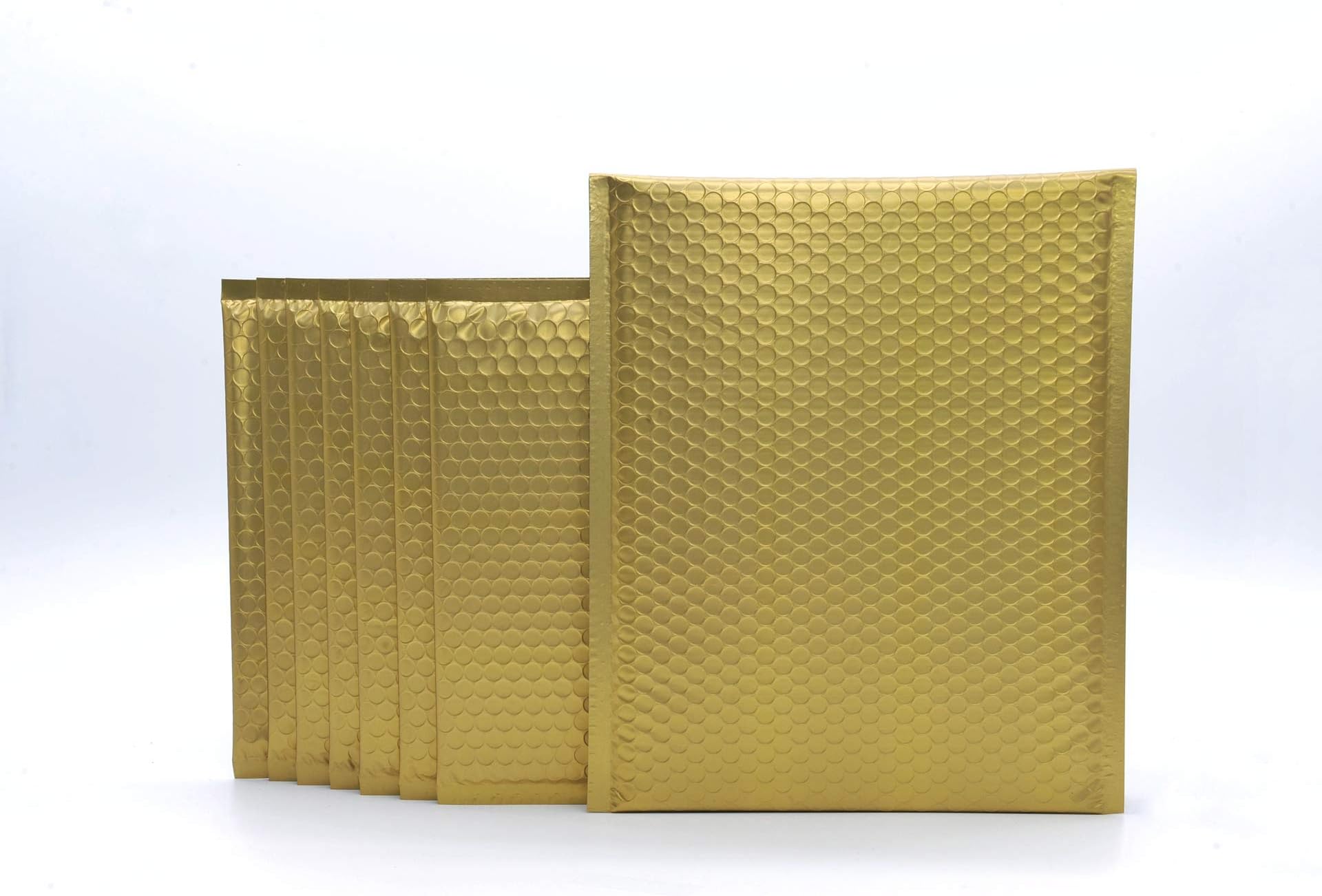 1000 #000 Glamor Metallic Gold Poly Bubble Mailers Envelopes Bags