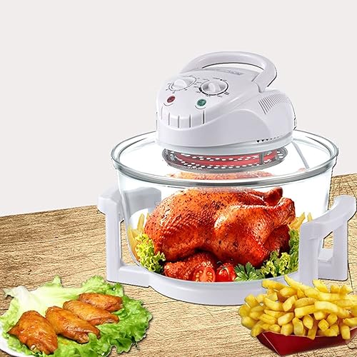 Miniatura 3 de Freidora de aire halógena de 12 l, horno sin aceite, máquina multifunción para papas fritas, saludable y baja en grasa, calentada uniformemente,