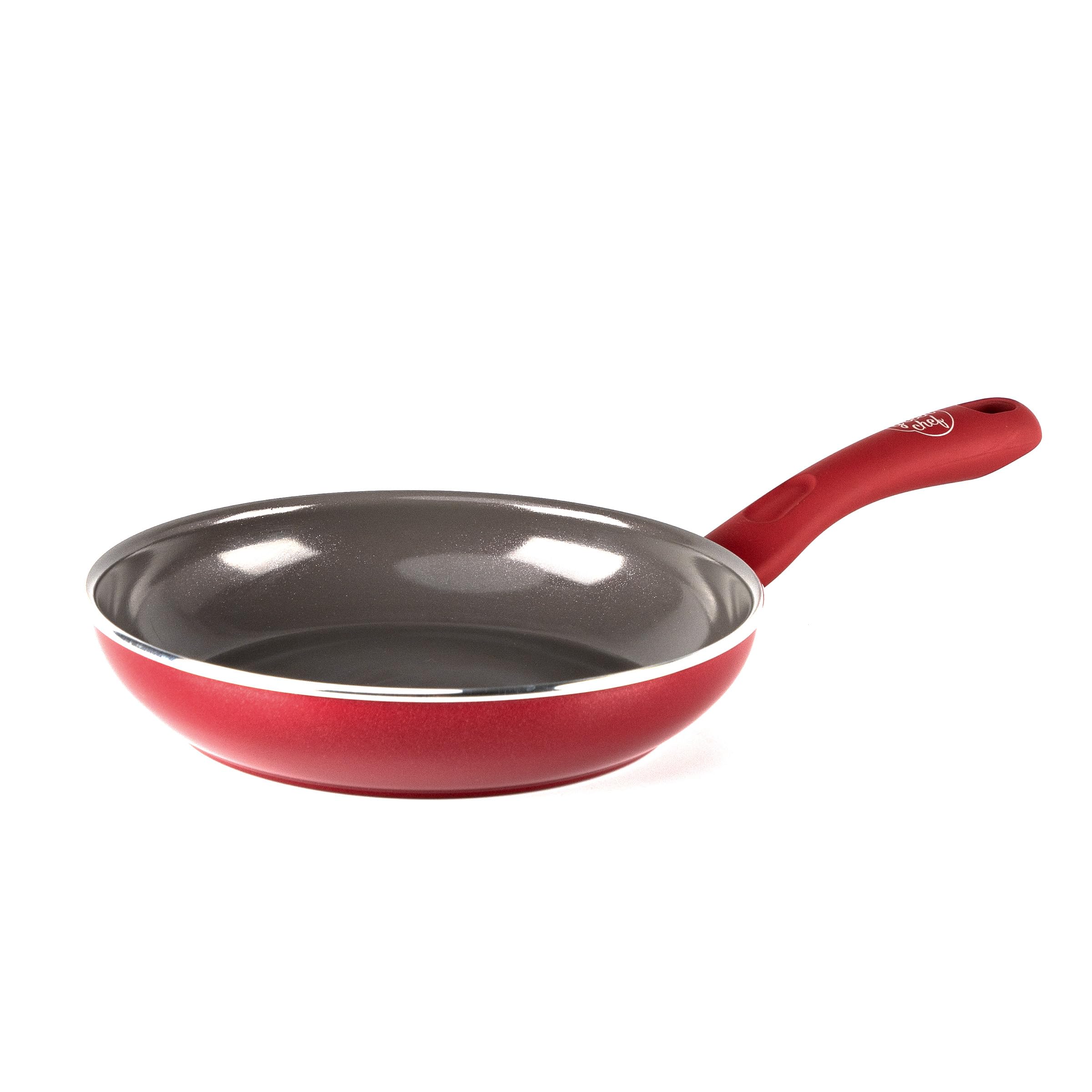 Greenchef Red Diamond Healthy Ceramic Non-Stick 20 Cm Frying Pan Skillet, Pfas-Free, Egg Pan, Pfas-Free, Induction Suitable, Oven Safe Up To 160˚C,