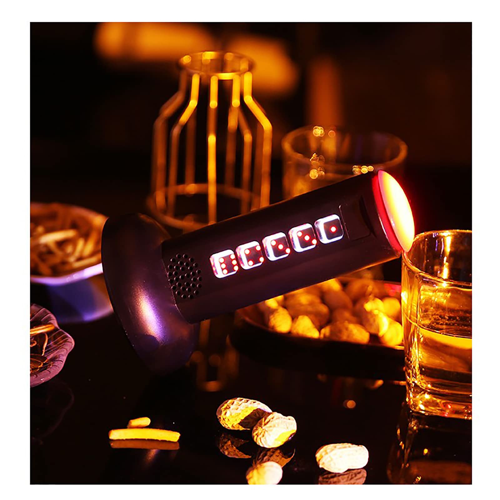 Dadi Elettrici, Tazza con Setaccio con Display a LED Elettrico, Giocattoli Creativi per Giochi di società, I Numeri Possono Essere Cambiati Stringendo La Mano, Adatti per Bar per Feste