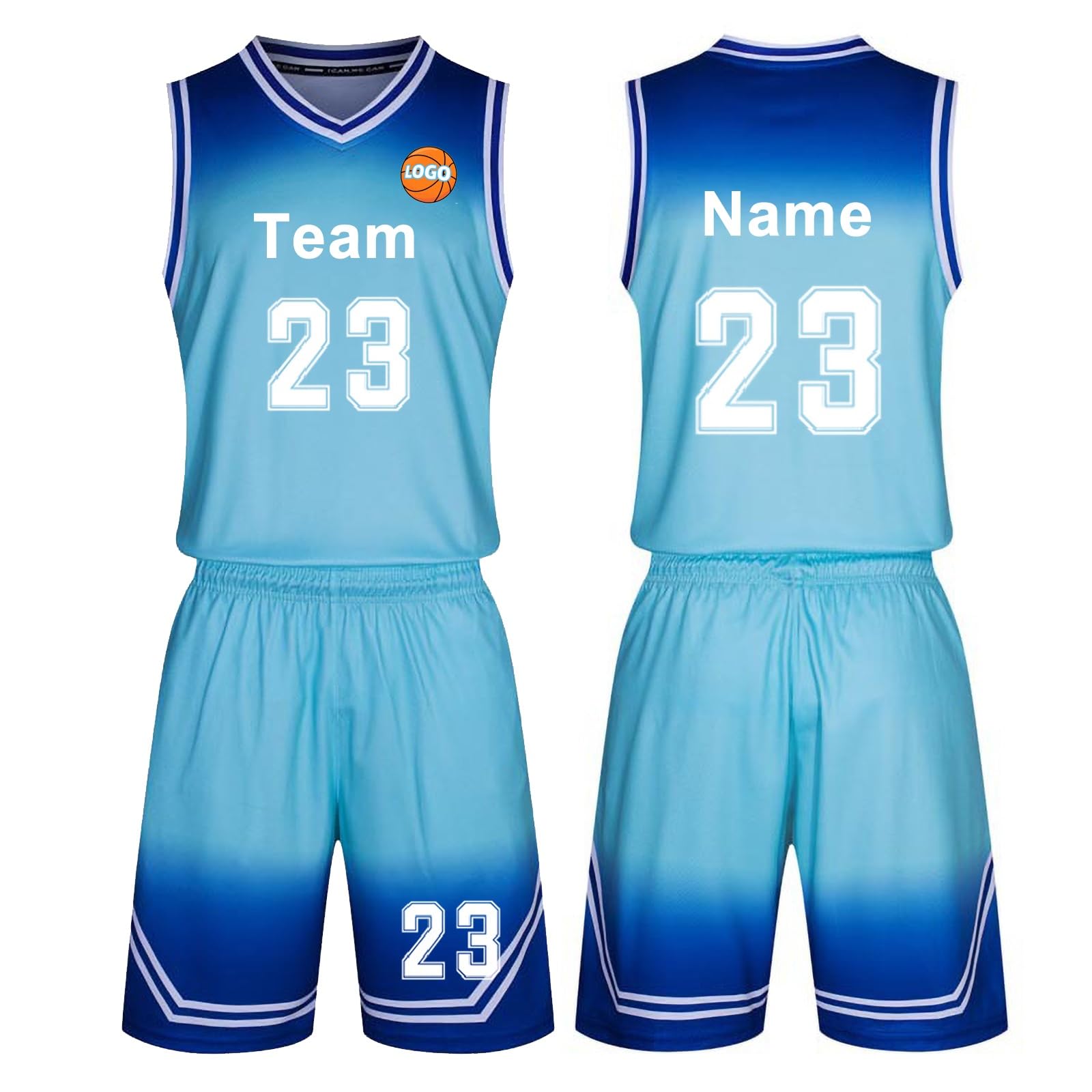 Personalizar Camiseta de Baloncesto de niño y Adultos Camiseta Baloncesto Personalizada con Cualquier Nombre, Número, Equipo, Logo
