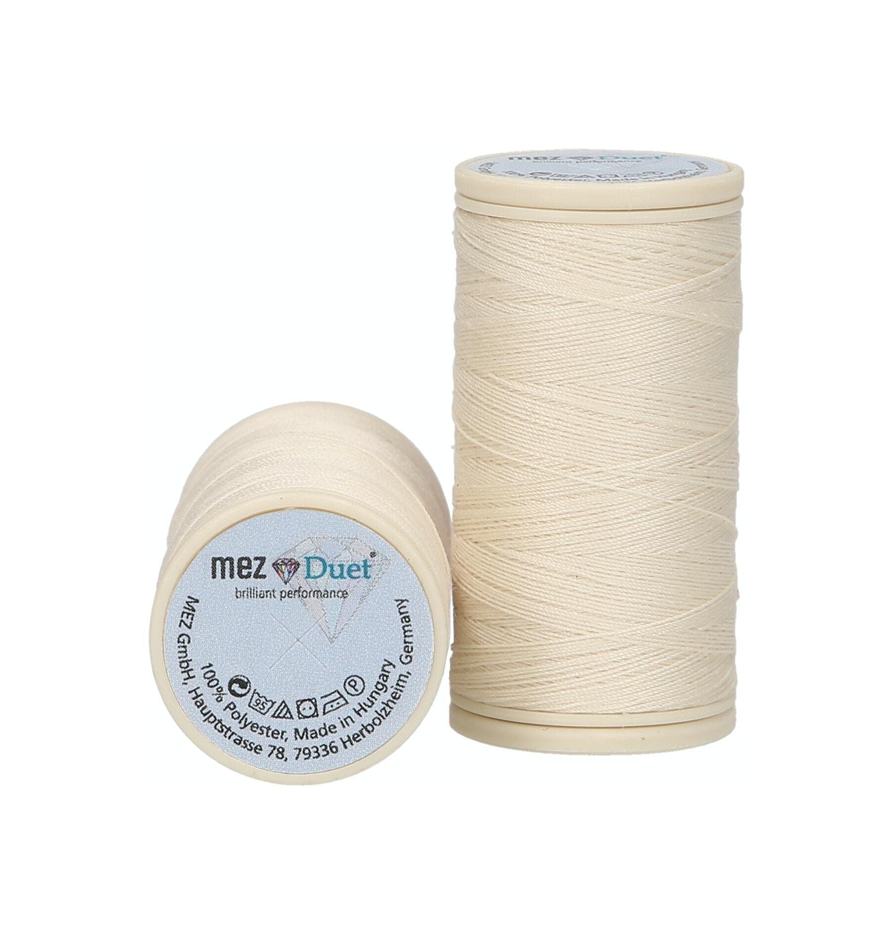 MEZ Duet Strength 100 4645100-01033 Beige Sewing Thread, 100% Polyester, 100 m