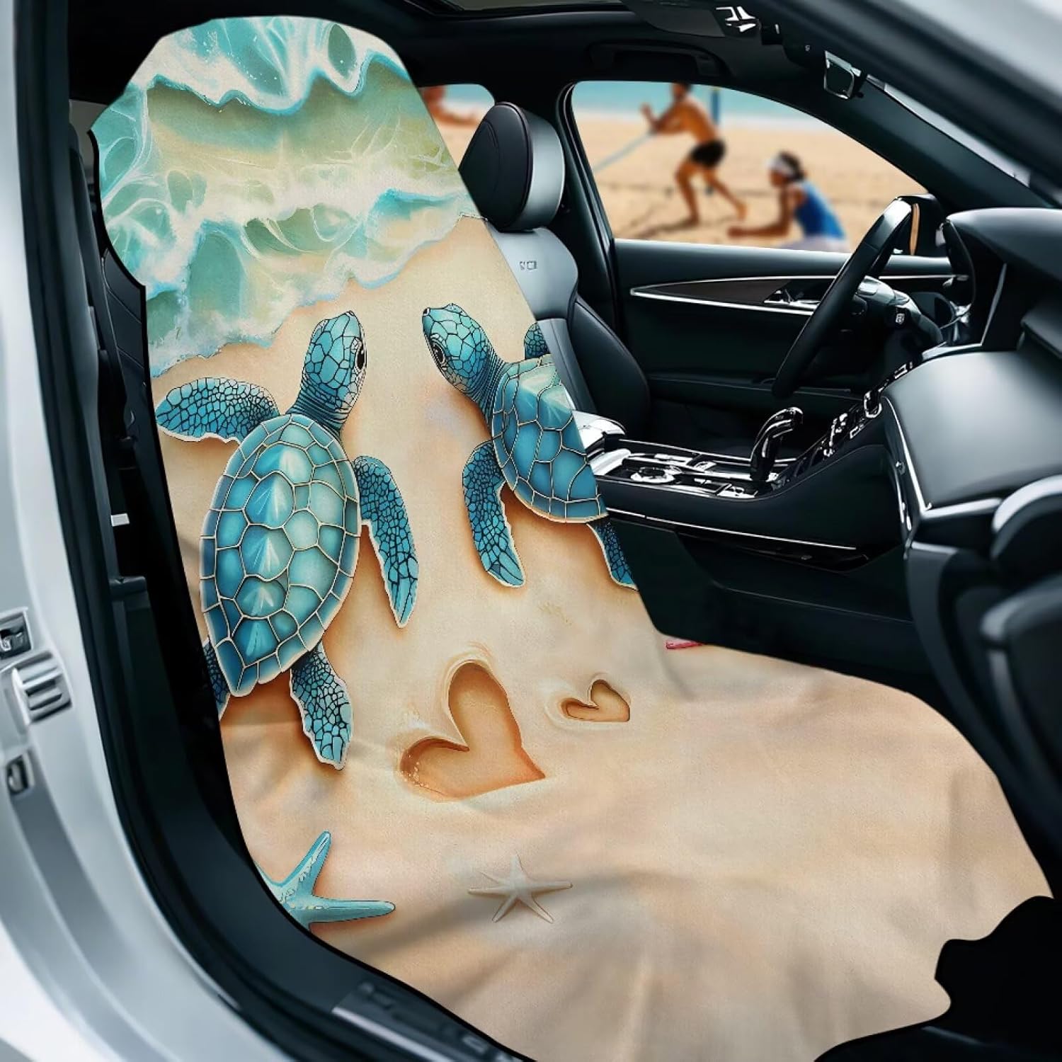 Horeset Turtle Car Seat Towel Cover Multi-Functional Car Seat Cover Washable Car Towel for SUV Cars Sedan Car Seat Cover Protector