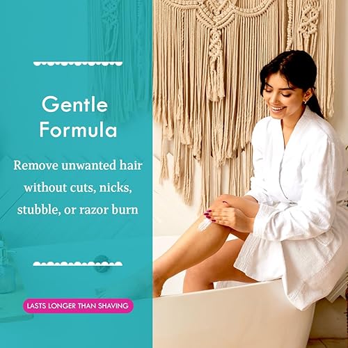 Miniatura 3 de Bikini Zone Removedor de vello en crema  Depilación instantánea para mujeres  Crema depilatoria para pieles sensibles y áreas delicadas  Dura más