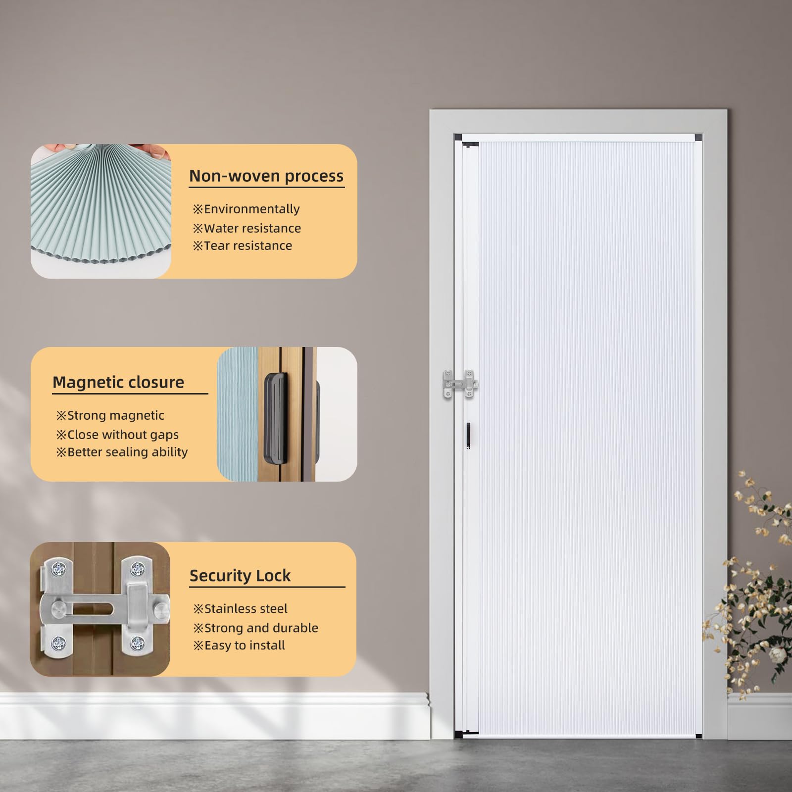 Amazon.com: ROOMNEST No-Drilling Interior Accordion Door