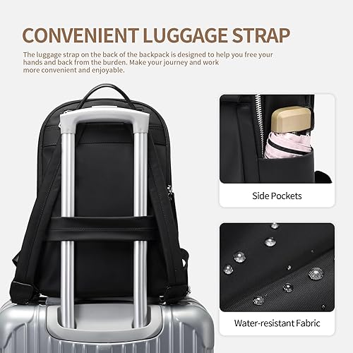 Miniatura 5 de GOLF SUPAGS Mochila para laptop para mujer con compartimento separado para laptop, resistente al agua, para laptop de 15.6 pulgadas, bolsas