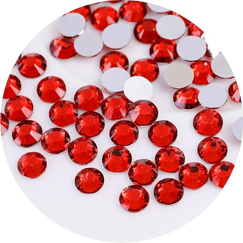 Miniatura 26 de 4500 diamantes de imitación SS6 de 0.079 in con parte trasera plana para uñas, manualidades, gemas redondas con purpurina y cristales para bricolaje