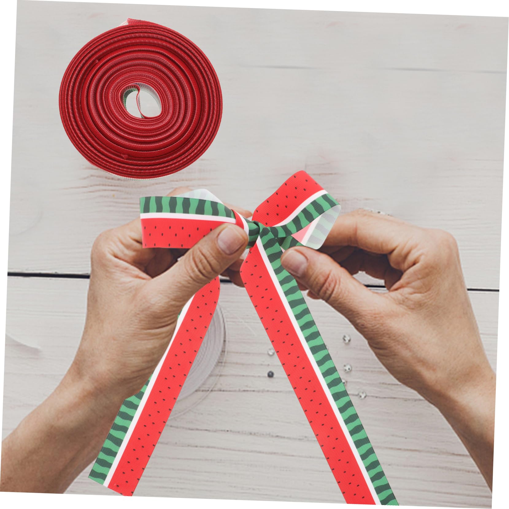 ARTIBETTER 4 Rollos Cinta Decorativa Cintas Para De Coser Púrpura Elaboración Sandía Delgado Envase Embalaje Artesanía Verano Boda Cinta De De Novedad Poliéster
