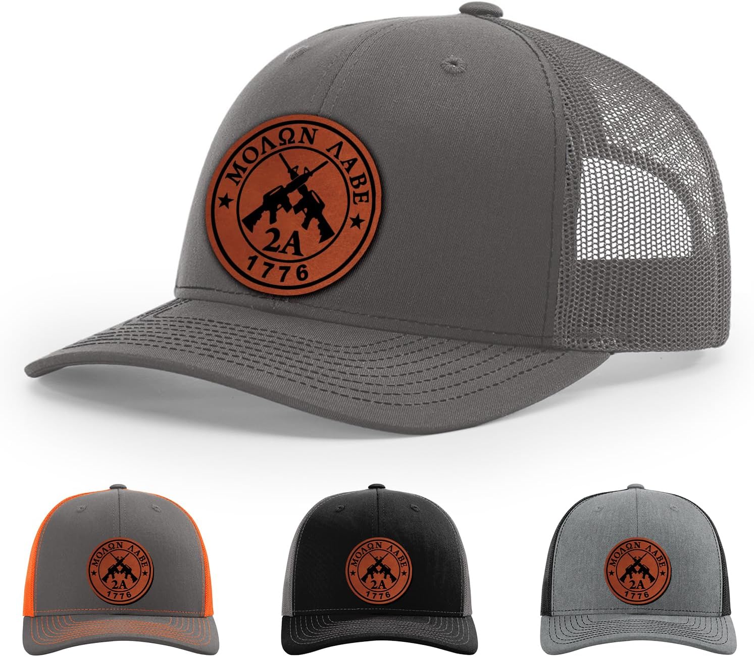 MOLON LABE 2A 1776 Crossed Rifles Round Hat