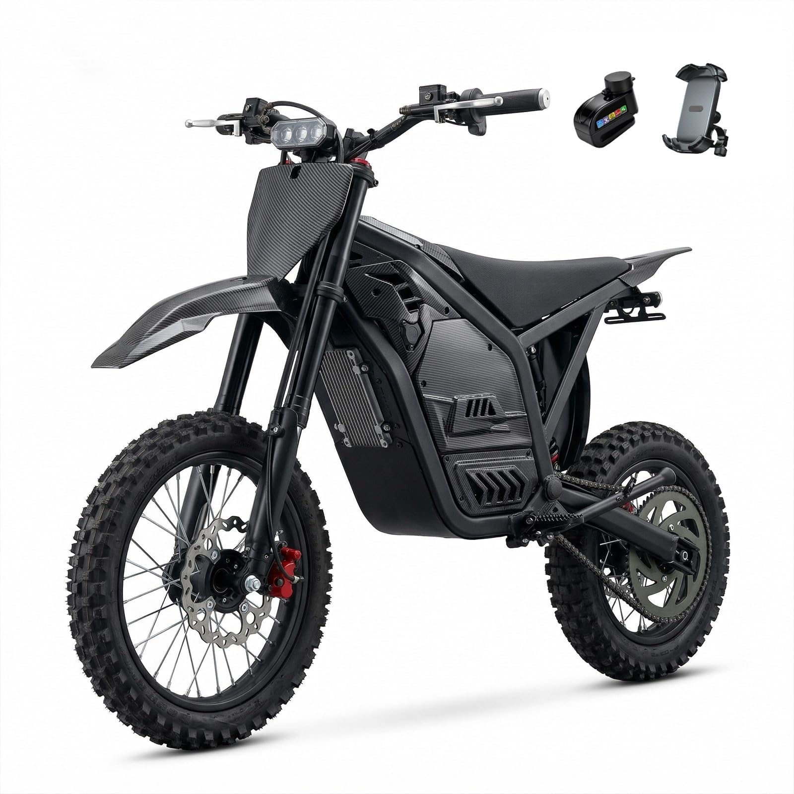 Electric Dirt Bike,4500W Peak Motor 48V 23Ah 45MPH 50 Miles Range