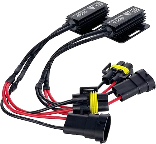 Vista 13 de Adaptador de resistencia de carga LED H4 9003, 50 W, 6 ohmios, decodificador Canbus, reparación de faros delanteros, luz antiniebla, código