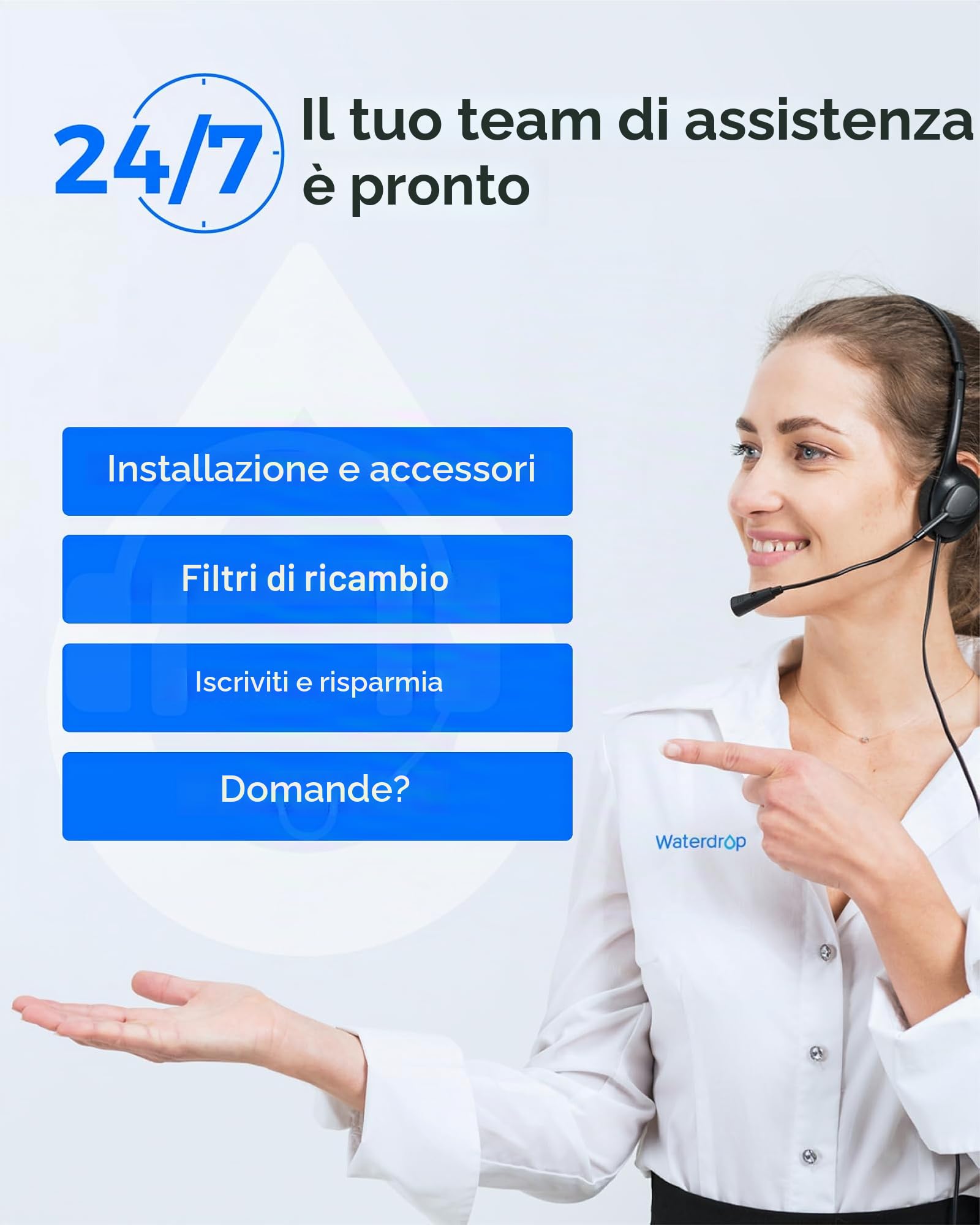 Waterdrop WD-G2CF Filtro, Durata 12 Mesi, Sostituzione per WD-G2-B, WD-G2-W, Osmosi Inversa Sistema