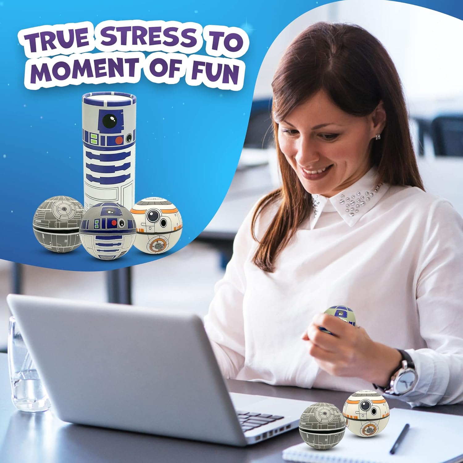 2 Pack Stress Balls Relief Squeeze Balls Awesome Design - Play and Decoration [Super Soft] 2 Pack - 6 Balls