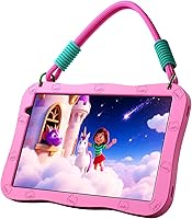 Vista 9 de Tablet Android 10 pulgadas, Android 15,32GB de almacenamiento, cinco núcleos, pantalla HD IPS, cámara dual, WiFi, Bluetooth, control parental, Azul