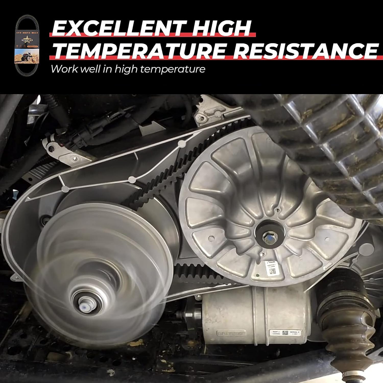 MINSTAR Drive Belt Replace NO.422280360 30G3750 Compatible with Can-Am Commander 1000 800, Outlander 570 650 800 850, Outlander Max 500 570 650 800 850 1000, Renegade 500