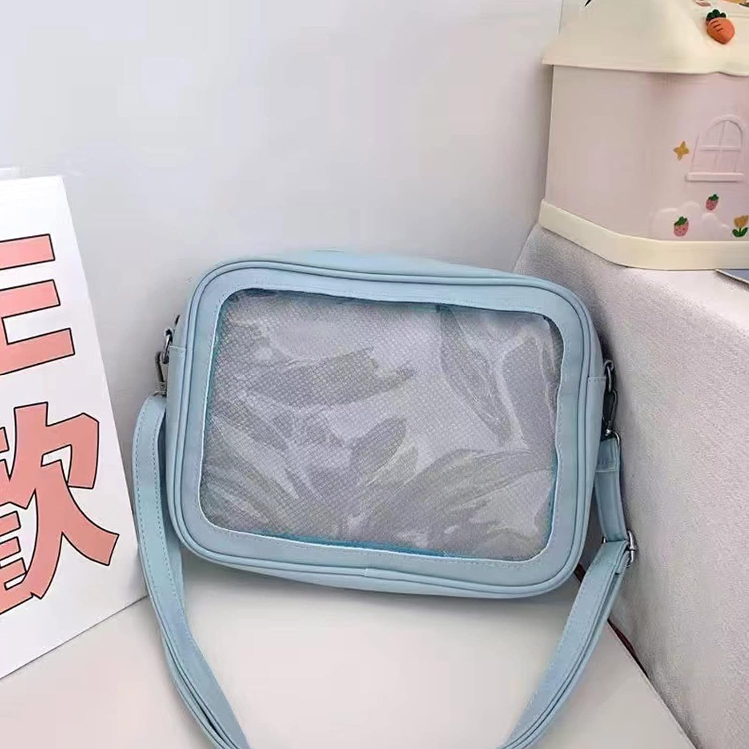 Female Crossbody Bag Womens Transparent Messengers Girls Shoulder Teens Fashion Satchels Women Shoulder Japanese Ita