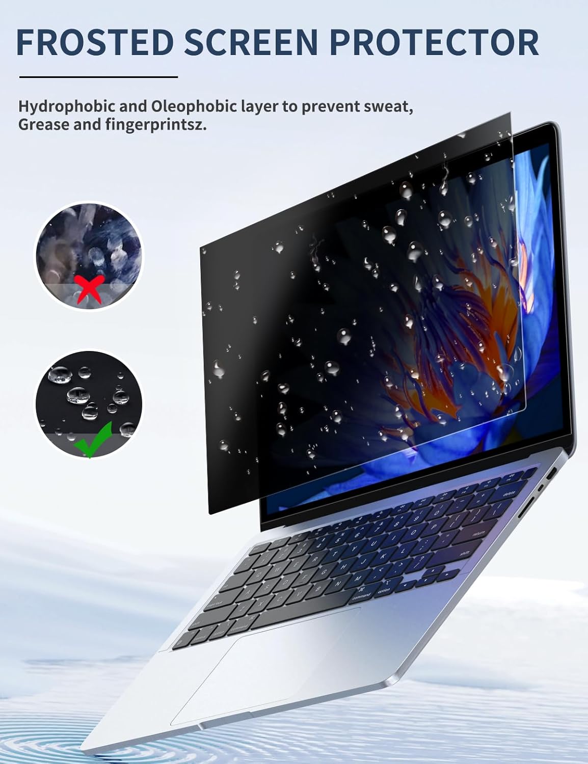 Seorsok 17 Inch 16:9 360°Laptop Privacy Screen Protector,Anti Peeping and Anti Blue Light Laptop Privacy Shield,Anti Glare Screen Protector Reduce Eye Strain & Eye Protection