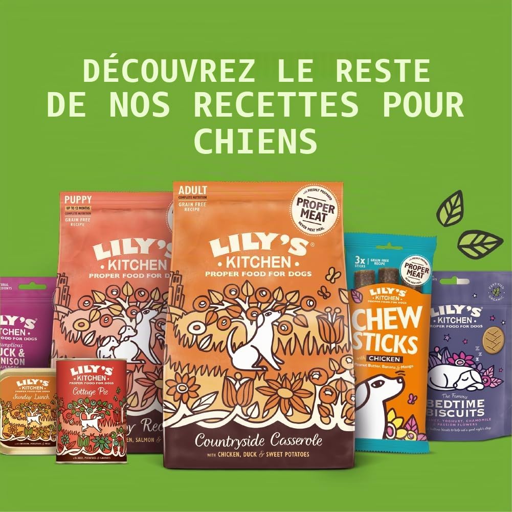 Lily's Kitchen Pâtée pour Chien Classic Dinner Multipack (Lot de 6 x 400g).