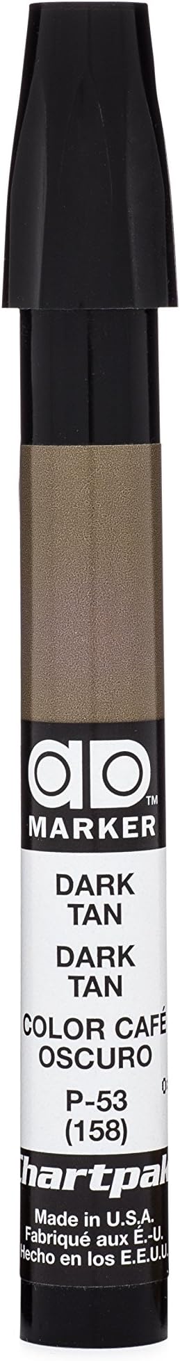 AD Marker The Original Chartpak, Tri-Nib, Dark Tan, 1 Each (P53)