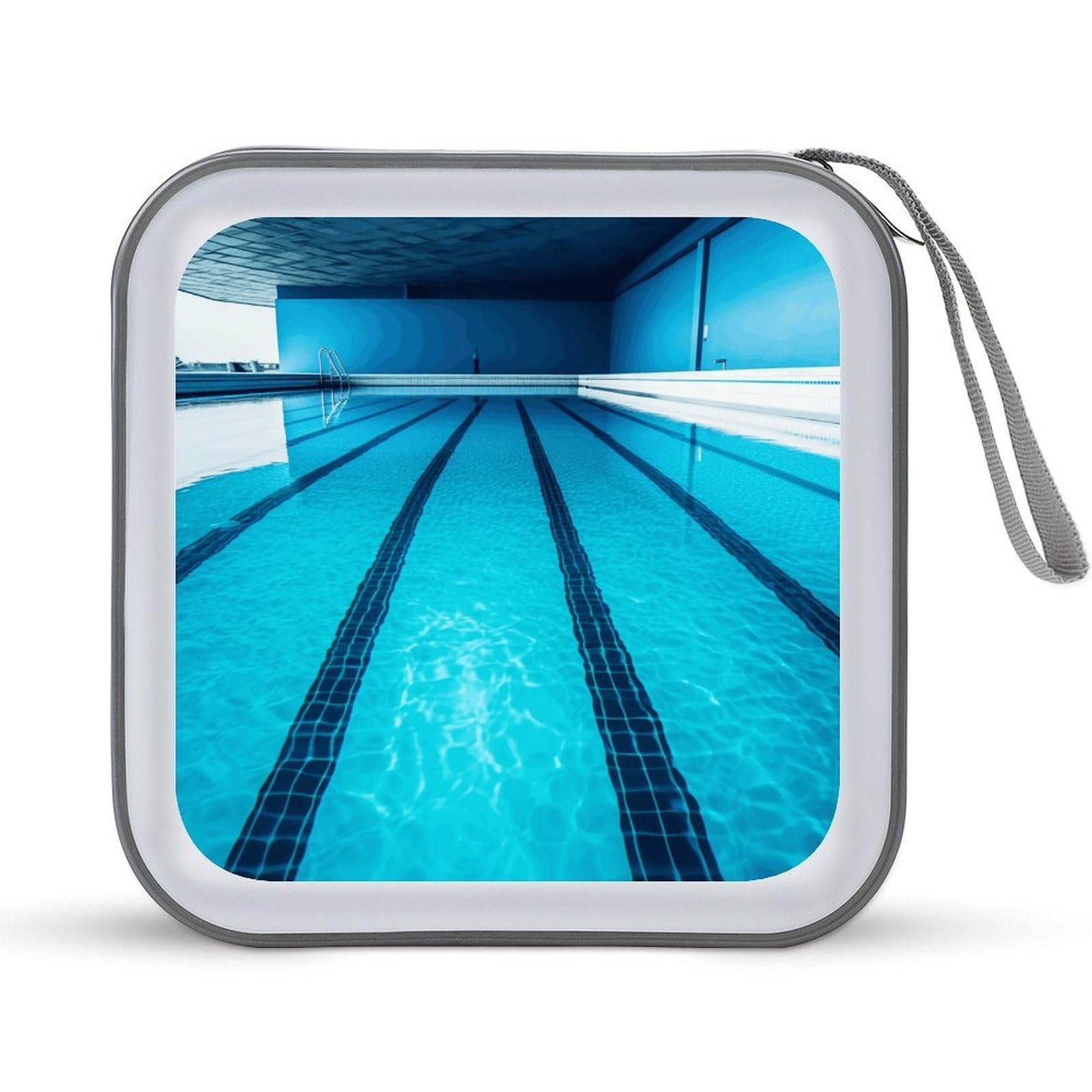 VstaDank - Pool CD Case Blue Portable Storage Case for Carrying Folders Large Capacity Storage for DVD Discs 40 Pack