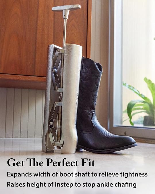 FootFitter Professional Cast Aluminum Combination Stretcher, Extends Shaft | Professional Grade Premium Instep Lift & Shaft Expansion, Improves Fit & Comfort in Tight Leather Boots, Ankle & Calf Relief
