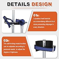 Vista 3 de SUPERFASTRACING 24-40 pulgadas Drywall Stilts Herramienta de aluminio Plataforma Plata Stilt para pintar Pintor Taping Silver