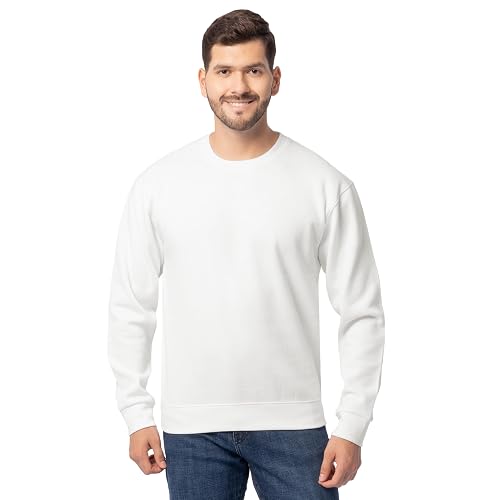 Fruit of the Loom Men's Eversoft Fleece Crewneck Sweatshirts, Moisture