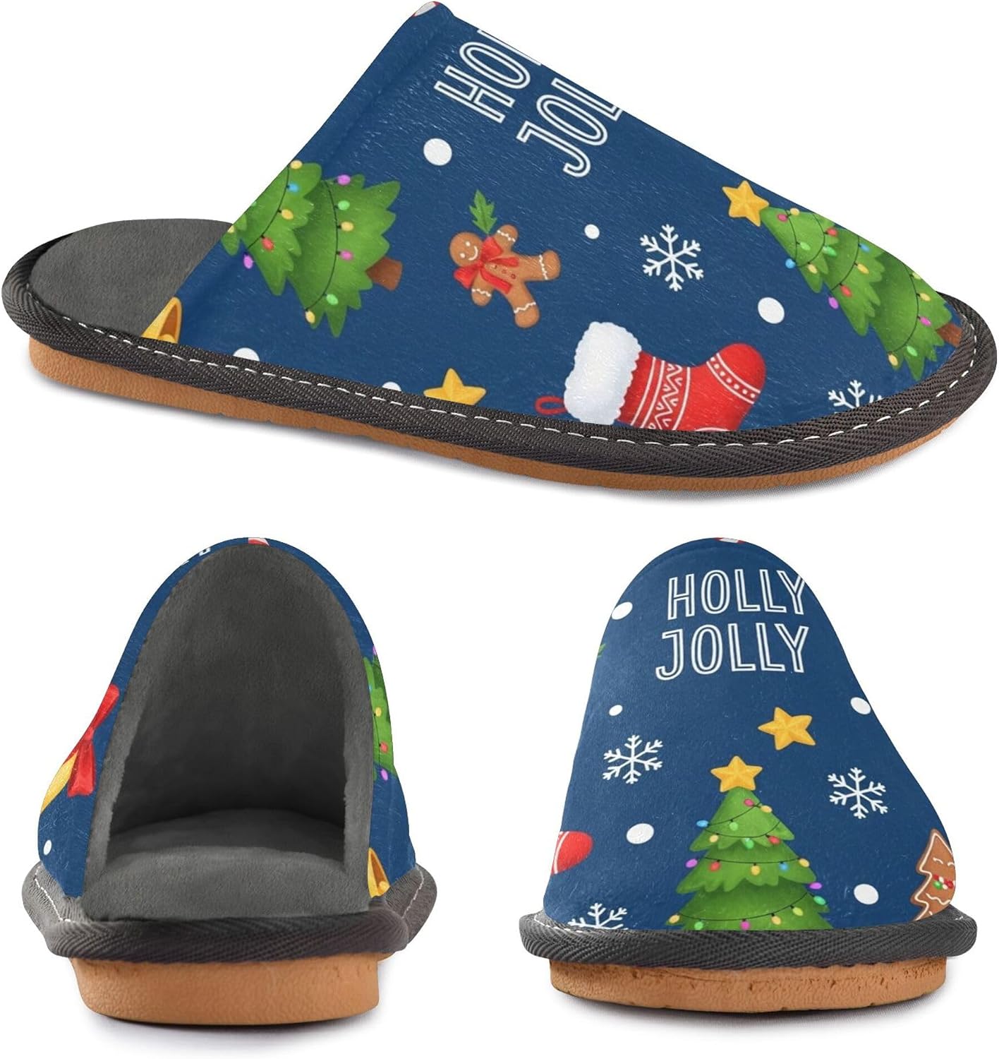Womens' Slippers Indoor Sleepers Womens House For Woman Warm Slipper Christmas image 4