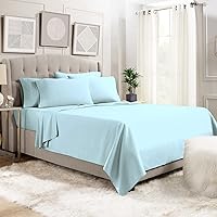 Vista 57 de Pizuna Juego de 2 fundas de almohada 100% algodón de 1000 hilos de tejido satinado de algodón de fibra larga con cierre de sobre, calidad de hotel