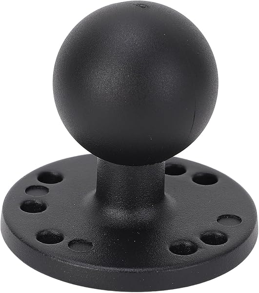 Base de Montaje de Bola de 1,5 Pulgadas con Placa Redonda con Orificio AMPS de aleación de Aluminio, Compatible con Soportes RAM, Brazo de Doble Casquillo de Bola de 1,5 Pulgadas - 1