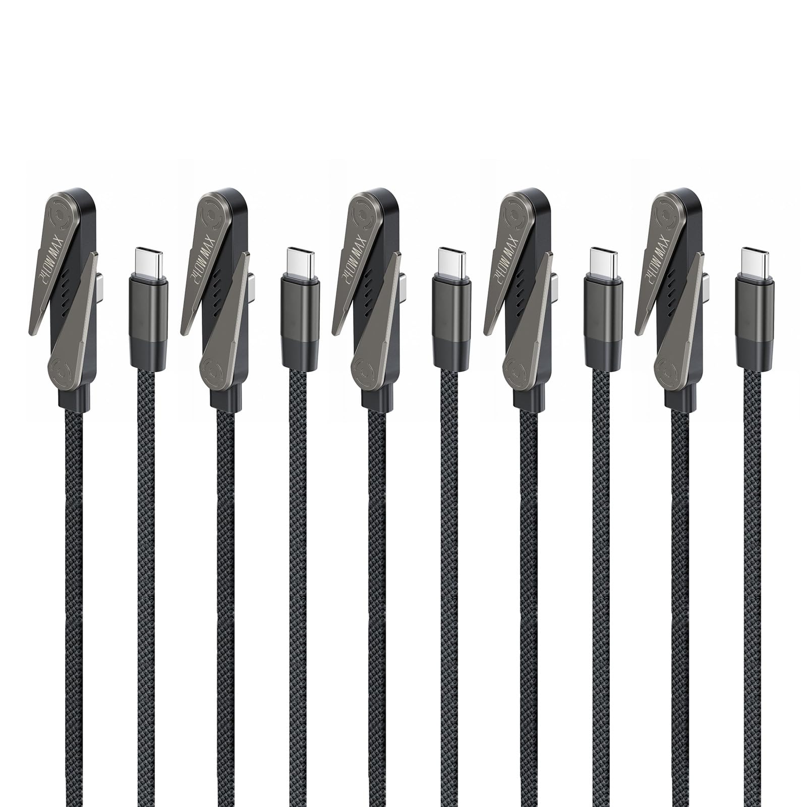 Cavo USB C intrecciato lungo 1,5 m, supporta ricarica ad alta potenza da 240 W e sincronizzazione dati senza interruzioni con supporto in lega di zinco
