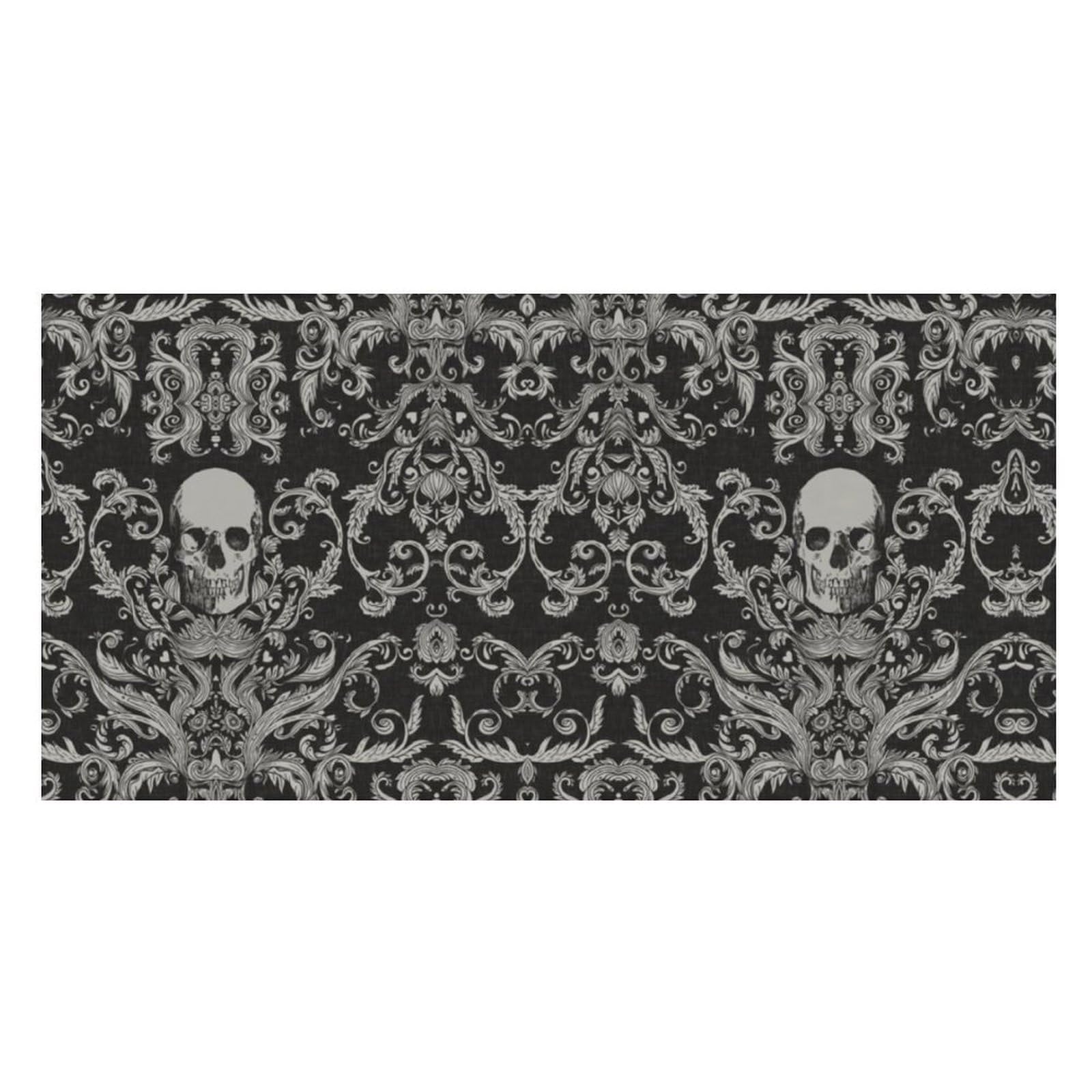 LWORZIIB Beach Towel, Black Skull Bath Towel, Pool Towel Great for Gym Swimming 80 X 160cm