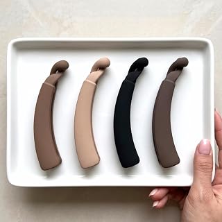 VANIZI Big Size Banana Hair Clip for Women Matte, Aesthetic Design Strong Grip Non-Slip Clutcher for Thick & Long Hair, Sm... Price In India