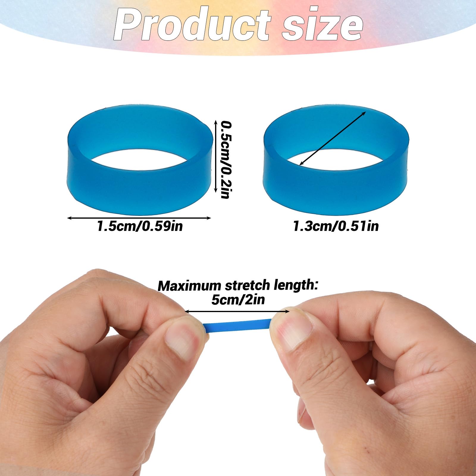 Amazon | 200個のシリコンラバーバンドリング、小さな弾性シリコン