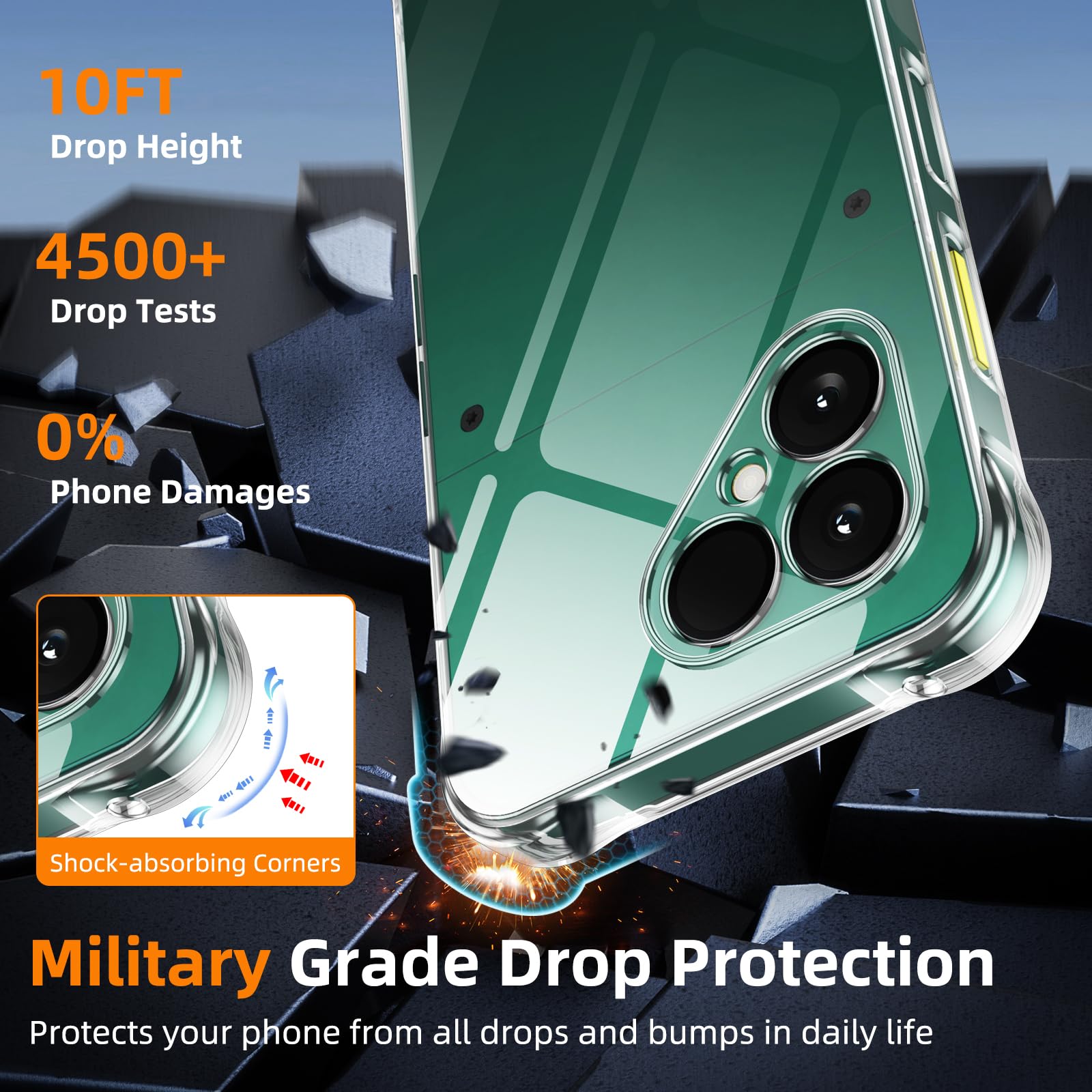 Per Fairphone 6 Custodia, Slim Chiara Silicone Antiurto ARMOUR Per Fairphone 6 Custodia, Slim Chiara Silicone Antiurto ARMOUR
