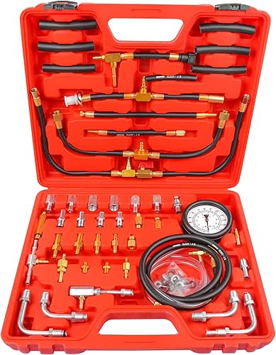 CHEINAUTO Kit de prueba de presión de inyección de combustible medidor de inyector de combustible bomba de inyección inyector de presión de gasolina