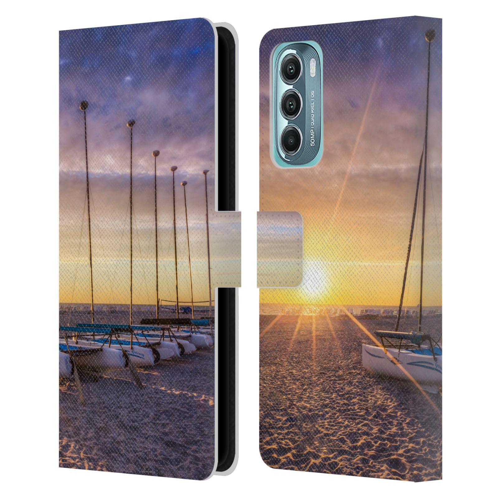 Head Case Designs Officially Licensed Celebrate Life Gallery Rays Beaches 2 Leather Book Wallet Case Cover Compatible with Motorola Moto G Stylus 5G (2022)