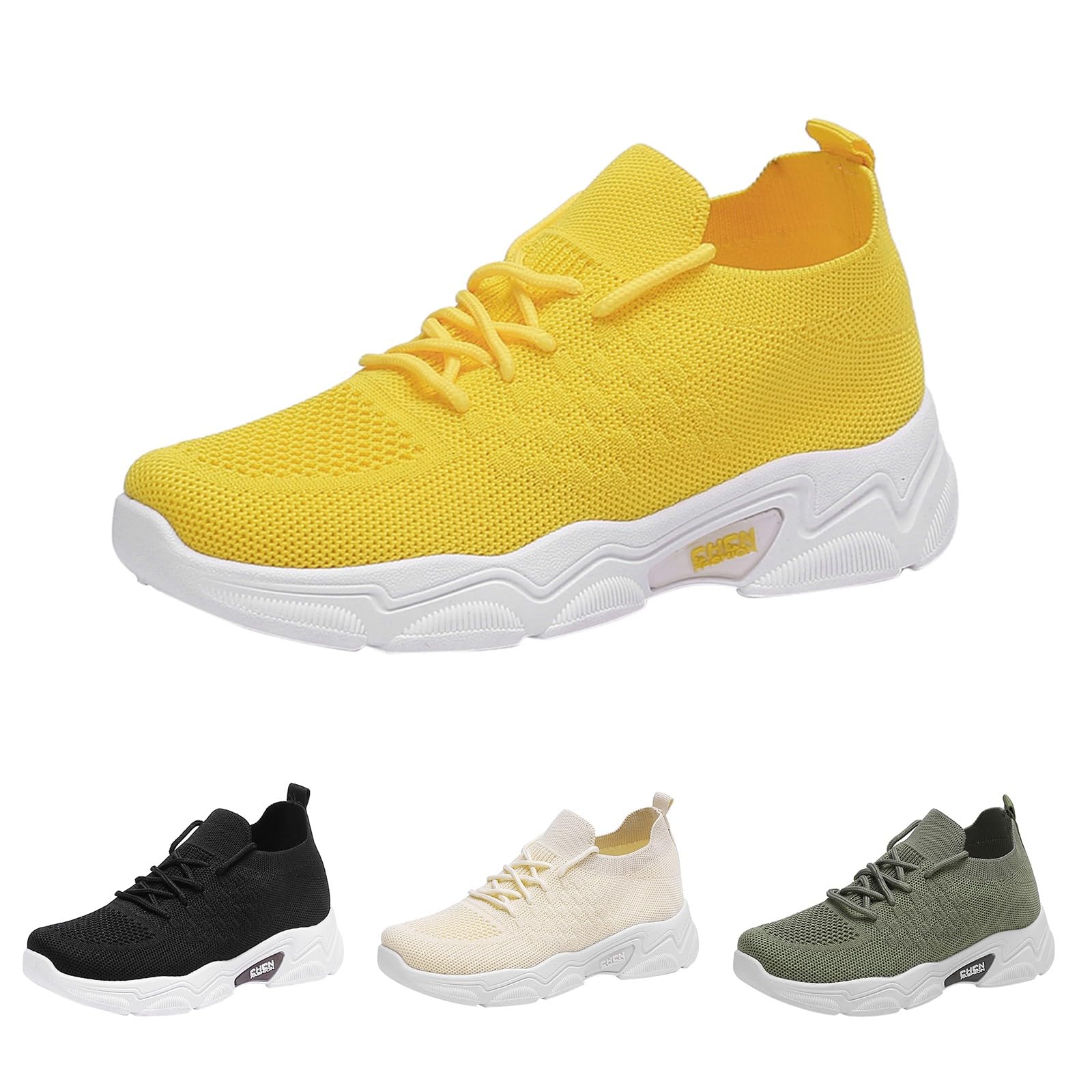 Sneakers Donna A Rete Traspiranti Stringate - Scarpe Sportive