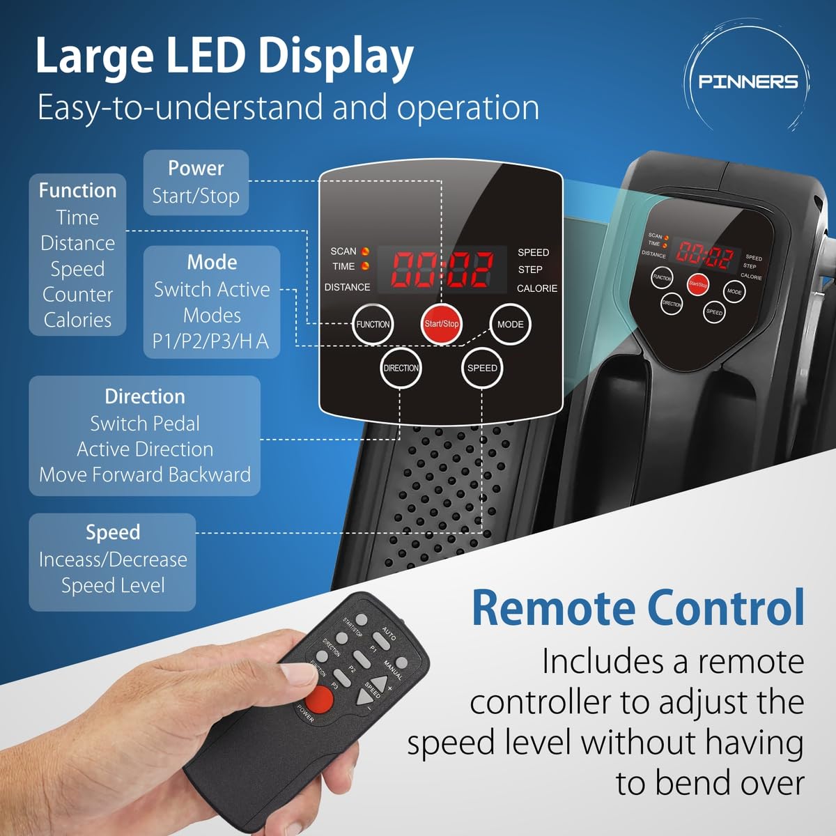 Image secondaire de Mini Elliptique Portable PINNERS pour Exercice à Domicile