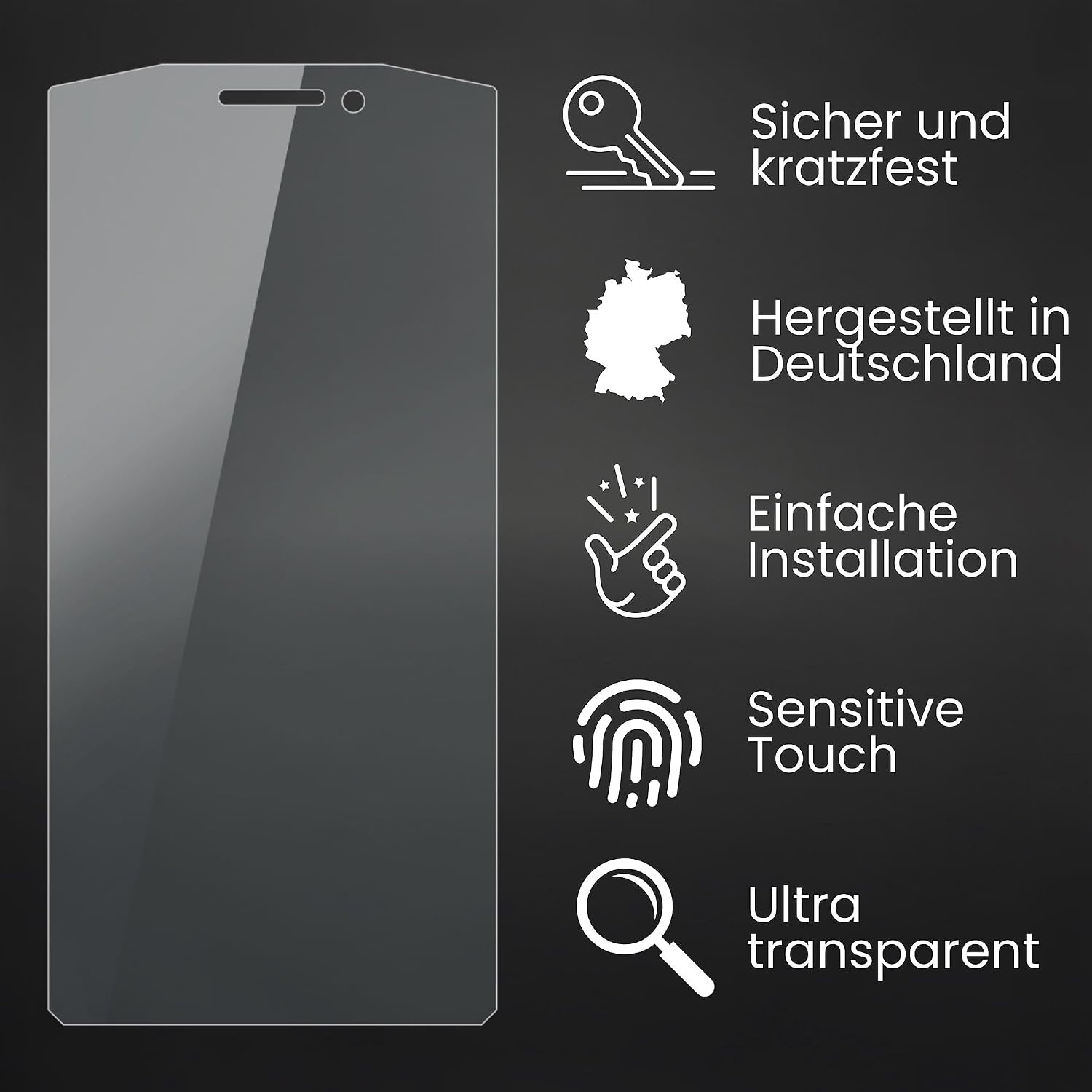 Bruni Screen Protector compatible with Cubot Pocket Protector Film, crystal clear Protective Film (2X)