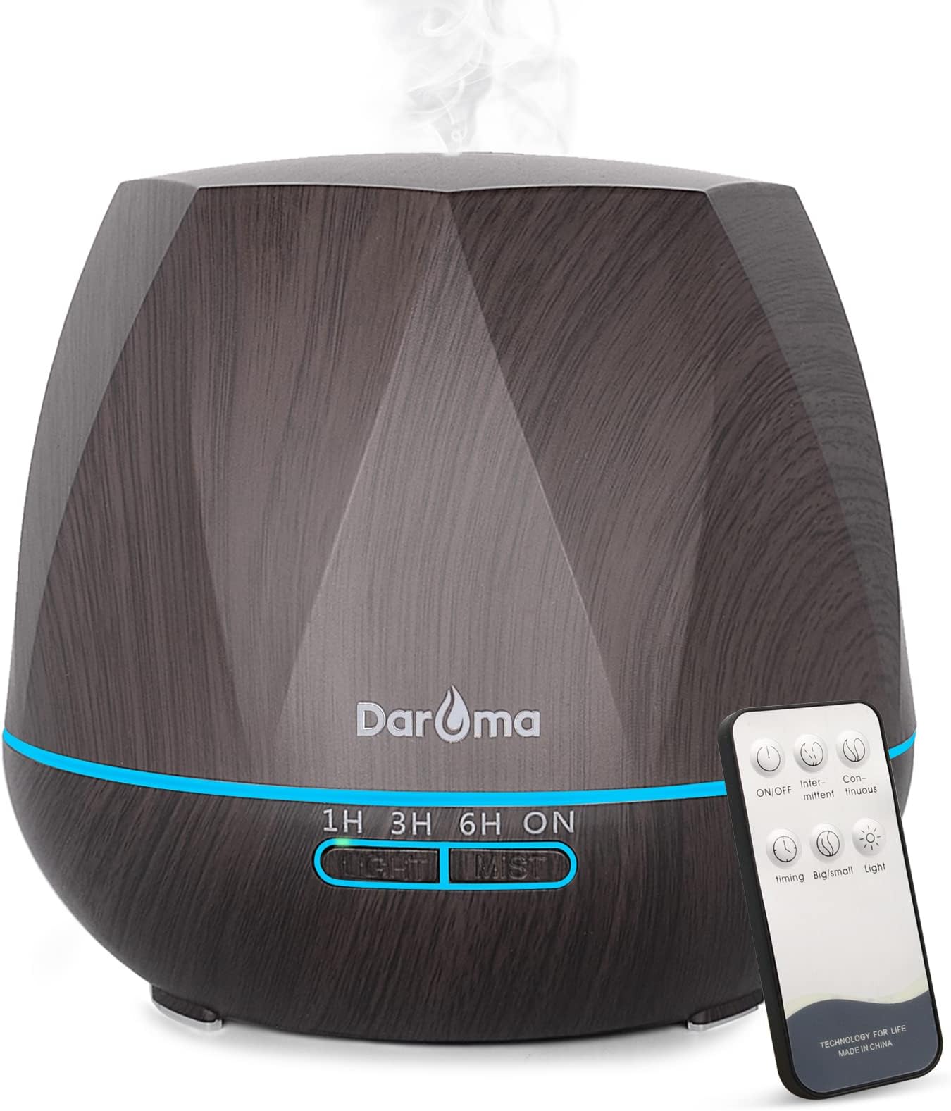 Amazon.com : Essential Oil Diffuser 450ml, Wood Grain Aromatherapy ...