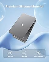 Vista 4 de ZEEHOO para cartera MagSafe, cartera magnética para iPhone con soporte ajustable