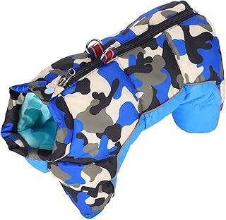 Casaco Para Cachorro,Casaco Para Cachorro Com Pernas, Roupas De Inverno Para Cães De Estimação, Roupas Quentes à Prova De Vento, Roupas Para Animais De Estimação, Zíper Nas Costas Com (10#)