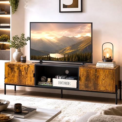 WLIVE 58" TV Stand for 65 Inch TVs, Mid Century