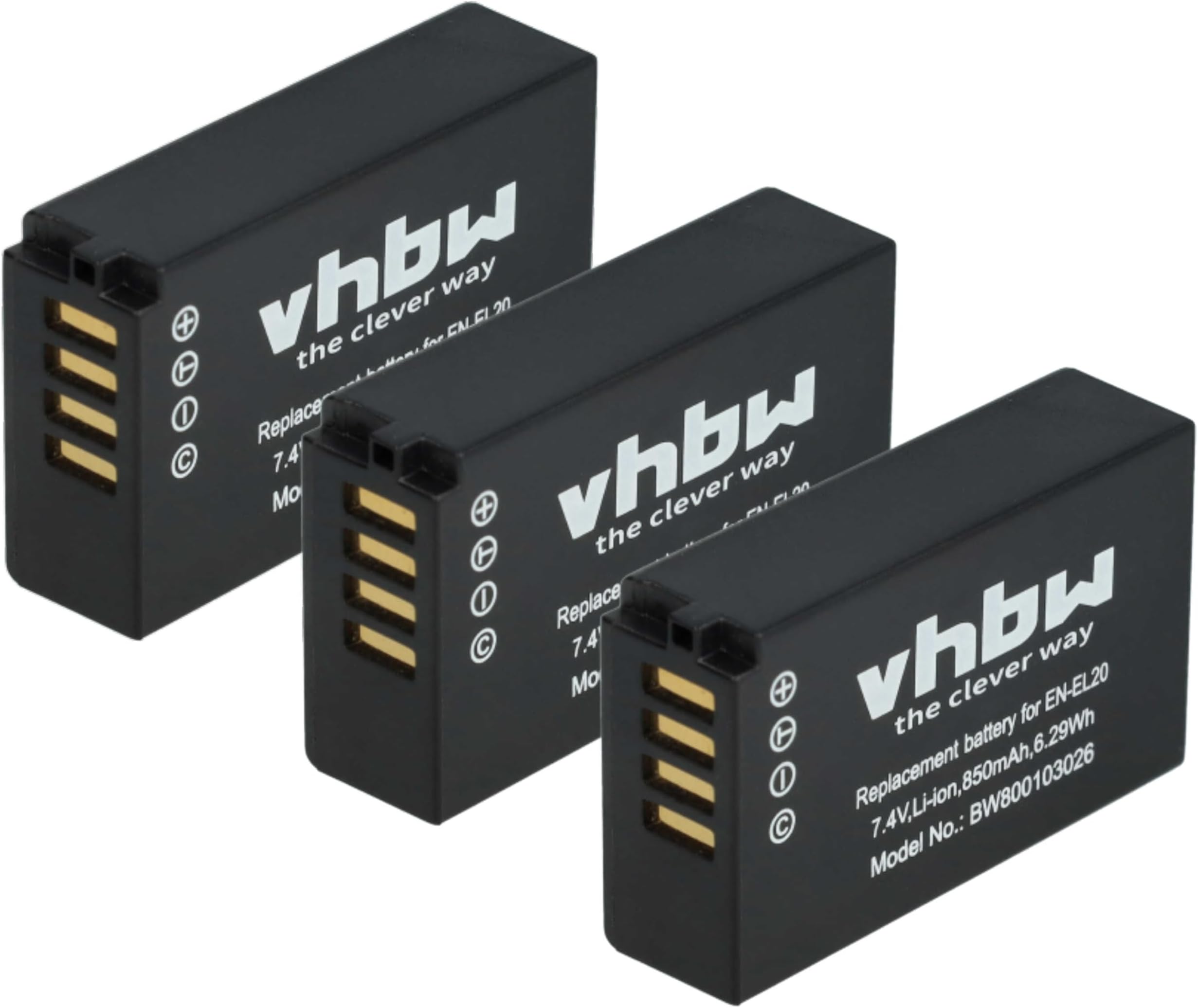 Batteria Caricabatterie Doppio (USB) Tipo EN-EL20(A - Foto 3