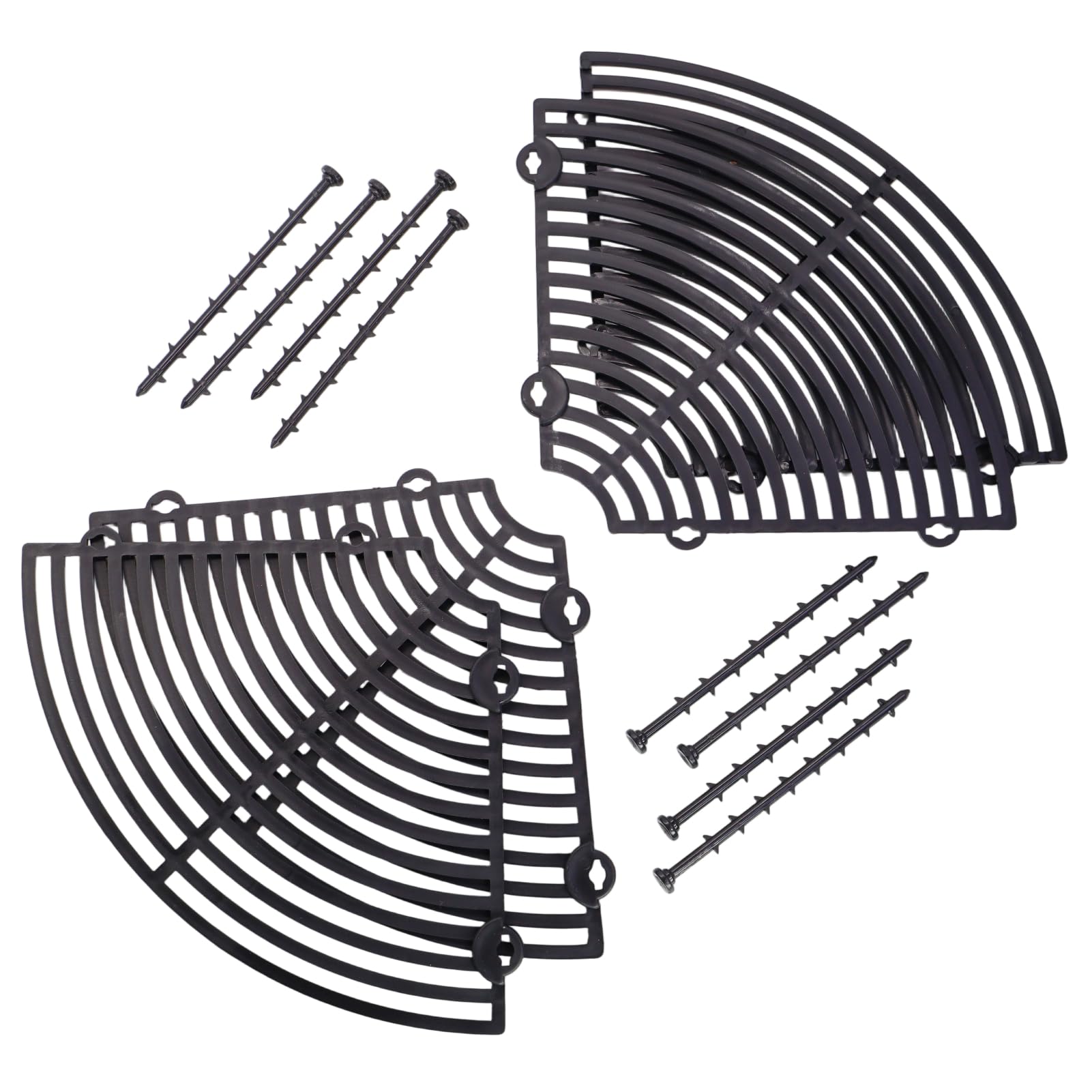 2 Pièces Plant Pot Protection Grids, 30 cm Grille de Protection pour Plantes en Pot, Ajustable Jusqu’à avec Boulons en Plastique ABS, Grille Anti Chat et Cache Plante Intérieur