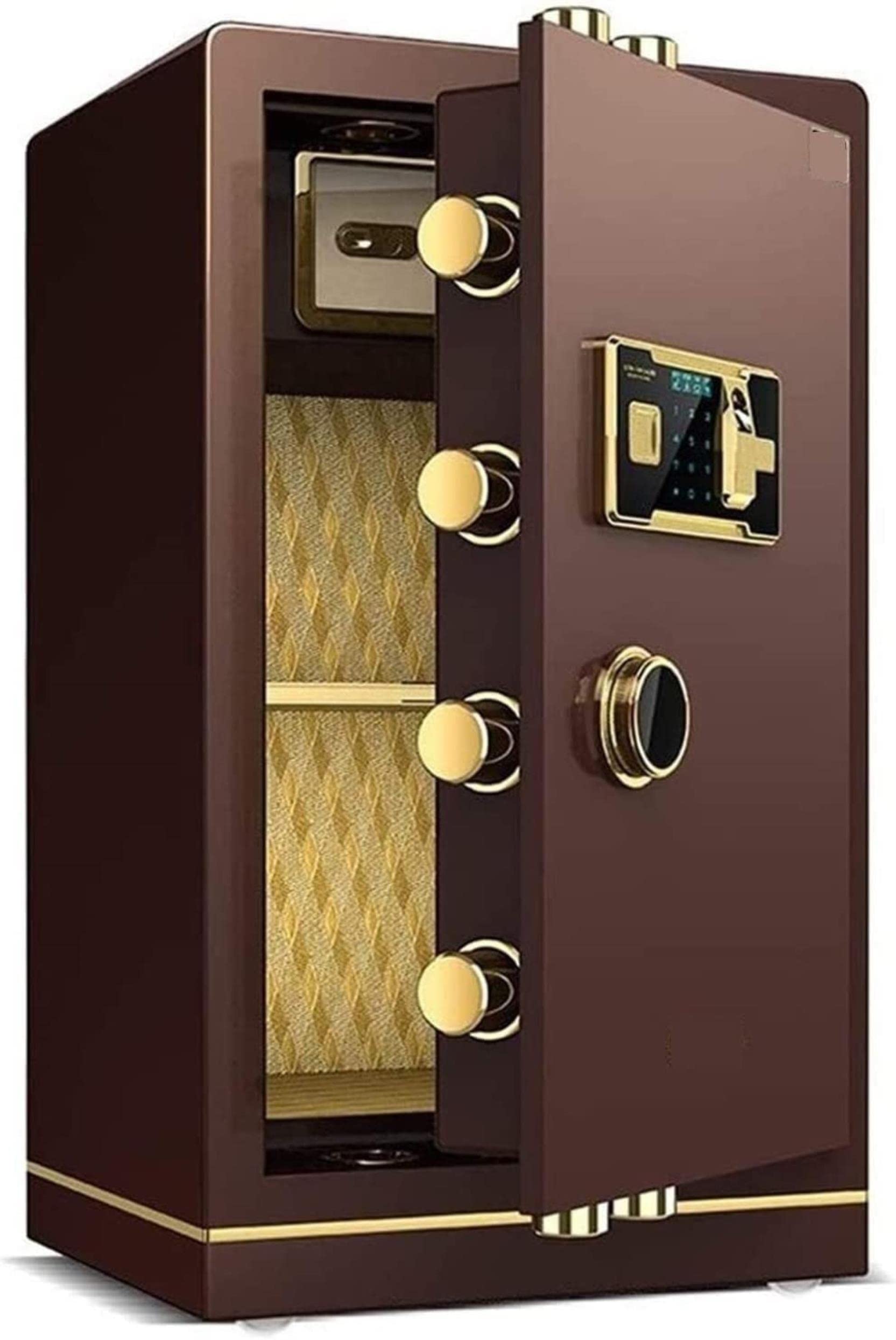 Fireproof Waterproof Safe Wall Safes Electronic Home Safe with Medium Home Office 80cm Large Safe Fingerprint Double Door
