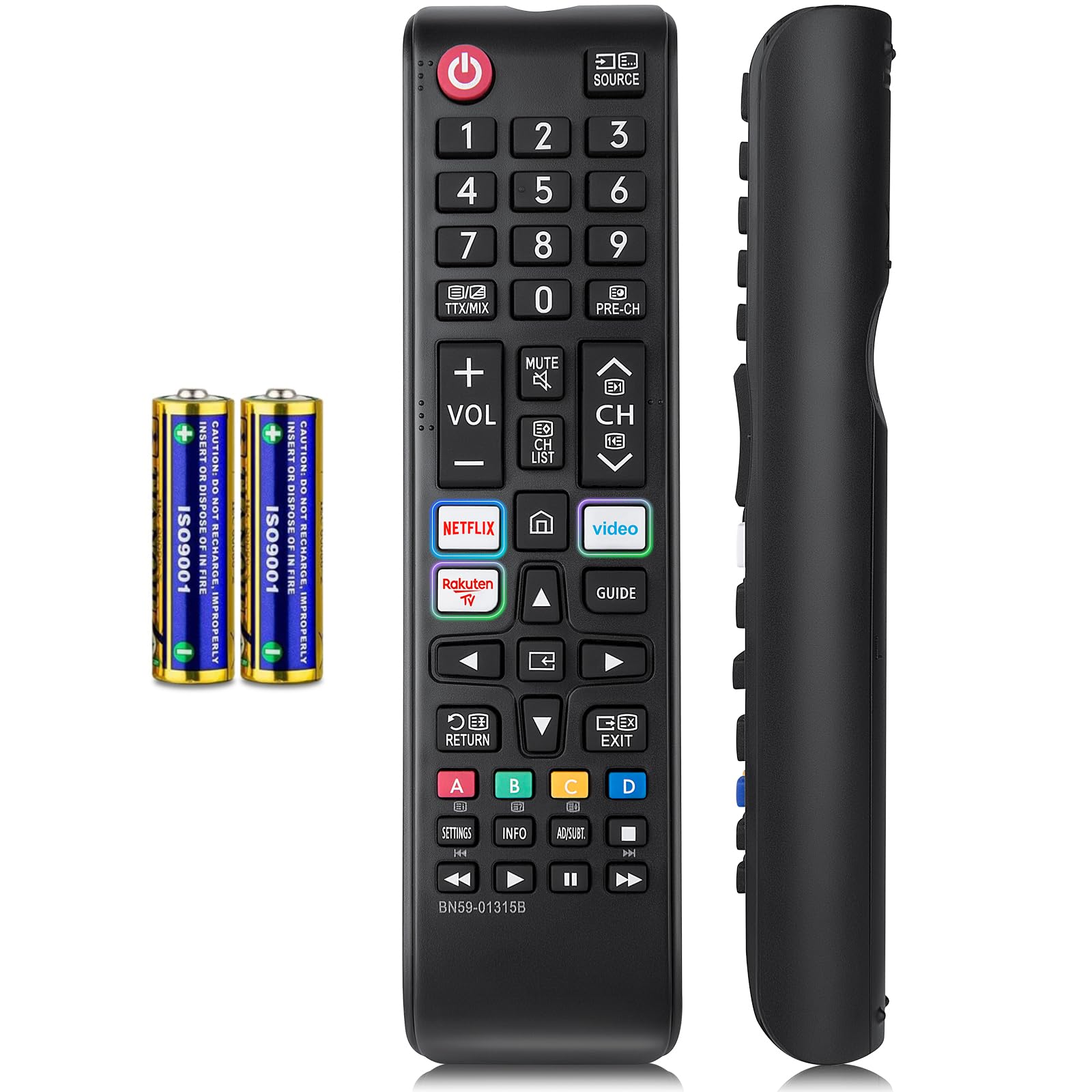 per Telecomando-Samsung-Smart-TV, Universale per Telecomando TV Samsung Originale, per BN59-01315B, Con Batterie