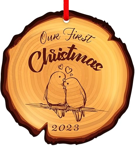 D4DREAM Our First Christmas as Mr & Mrs Picture Ornament 2022, 2.5 x 3.5 pulgadas, adornos personalizados para marco de fotos de boda, adorno
