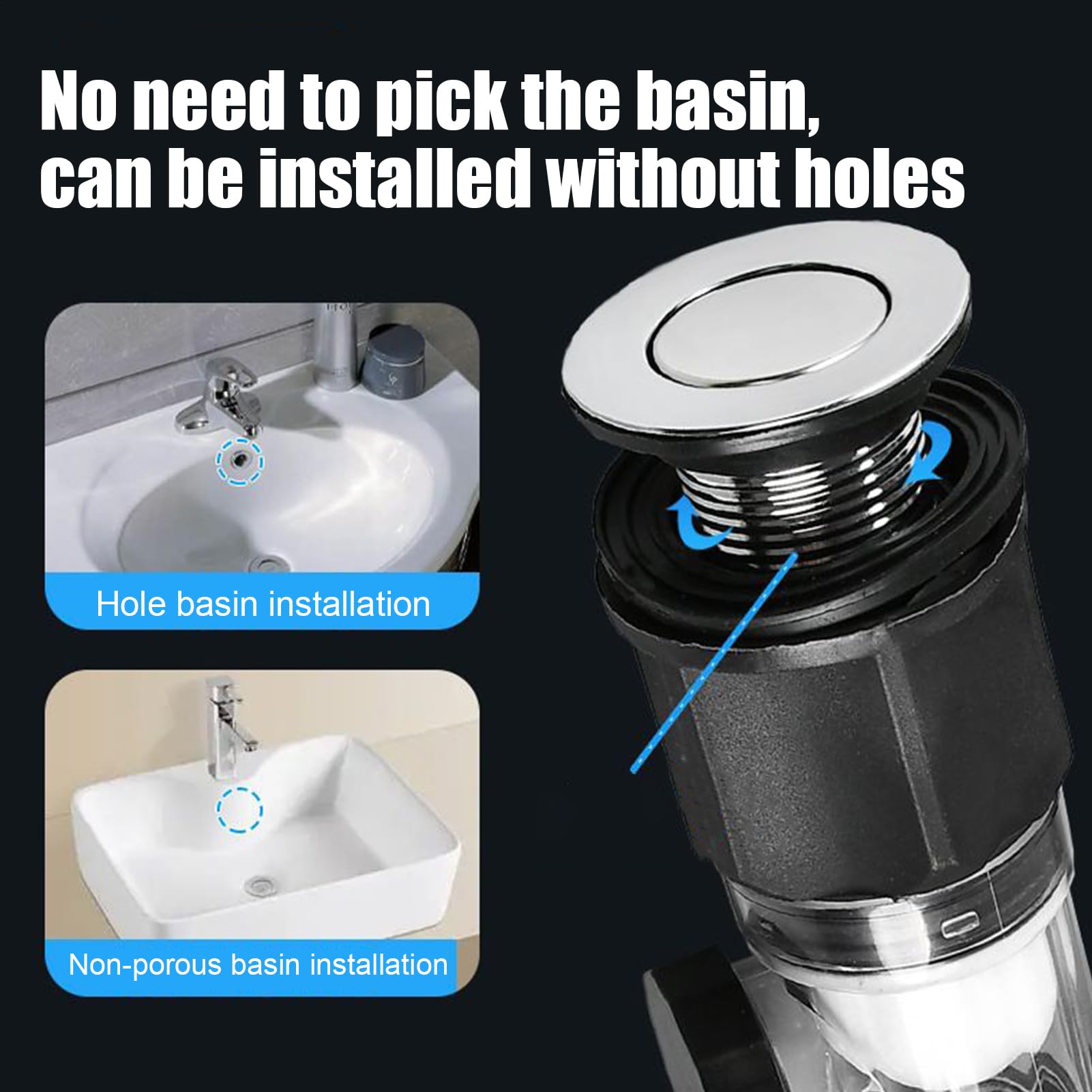 Flexible Siphon Lavabo Extensible Anti-Odeurs - Tuyau Évacuation ABS, Longueur Réglable Jusqu'à 80 Cm - 12